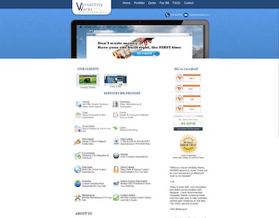 verswerks.com fourth version of the website