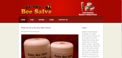 Busby Bee Salve Website - After